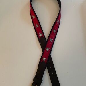 Vineyard Vines Men’s Holiday Christmas Tree on Woody SUV Size 38 Belt